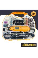 Pgs-211 6 Kademe Devir Ayarlı Gravür Hobi Taşlama Seti Şaft Hediyeli Çantalı 211 Parça