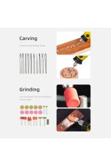 Pgs-211 6 Kademe Devir Ayarlı Gravür Hobi Taşlama Seti Şaft Hediyeli Çantalı 211 Parça