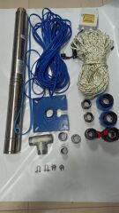 4SDM16/6 2HP ALARKO 20 MT YASSI KABLOLU VE PANOLU 40 MT HALATLI ÇİFT VANALI AKITMA BAŞLIKLI MONOFAZE TAKIM DALGIÇ POMPA