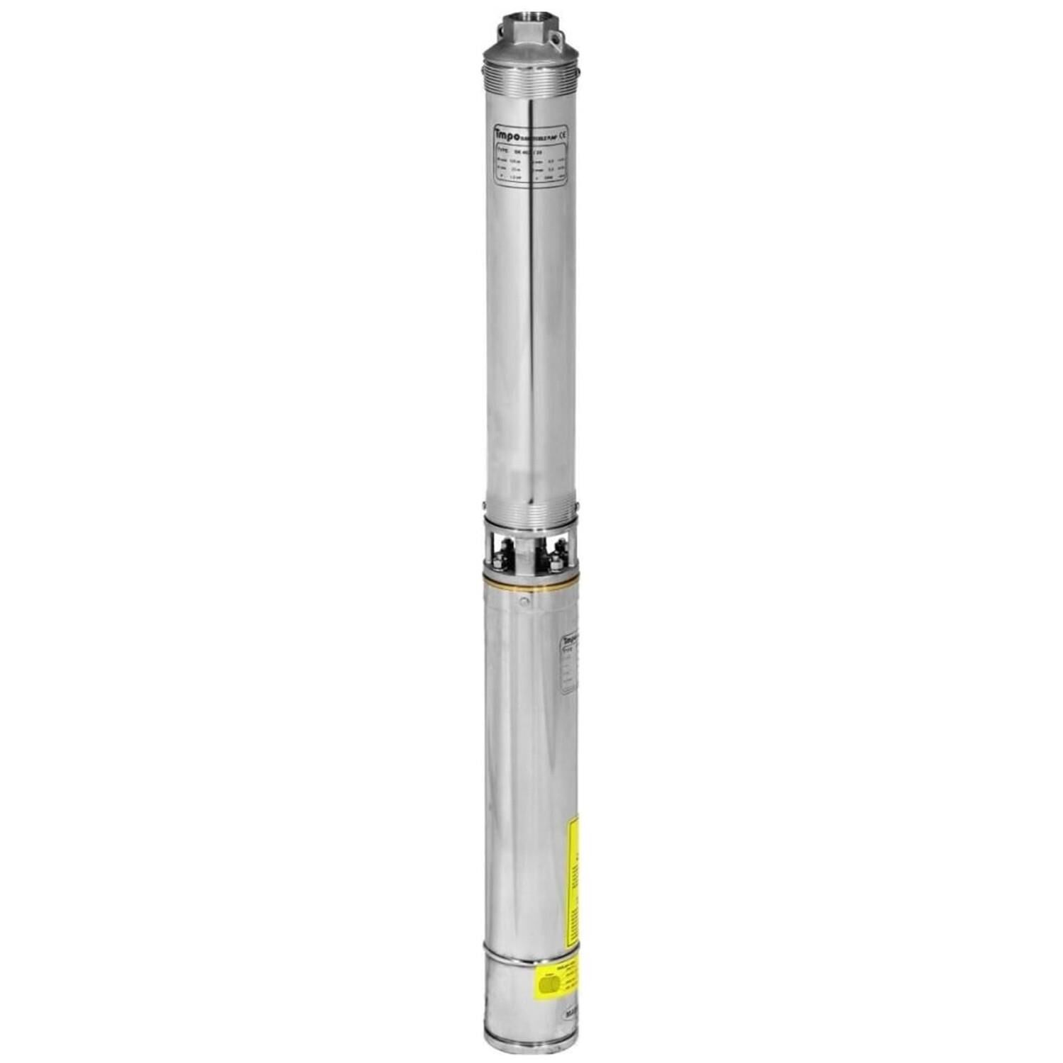 Impo Sk 406/06 Krom Başlıklı 1hp Monofaze Derin Kuyu Dalgıç Pompa Motorlu