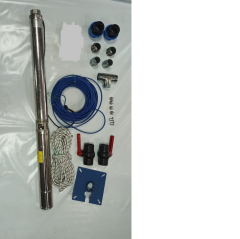 Impo Sk 415/28 10HP Krom Başlıklı  100 MT Yassı Kablolu ve  200 mt Halatlı Çift Vanalı Akıtma Başlıklı Trifaze Takım Dalgıç Pompa