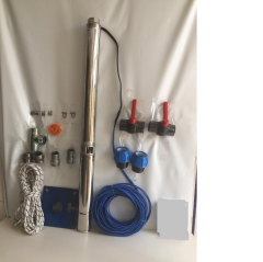 Impo Sk 415/28 10HP Krom Başlıklı  25 MT Yassı Kablolu ve  50 mt Halatlı Çift Vanalı Akıtma Başlıklı Trifaze Takım Dalgıç Pompa