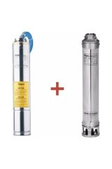 Sk 404/07 Krom Başlıklı Derin Kuyu Dalgıç Pompa 075 Hp Motorlu 44 Mss 6 M³/h