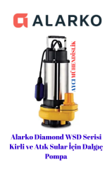 Alarco Wsd 10-8 Monofaze 0,5 Hp 1 1/4 Çıkışlı Kirli Ve Atık Su Pompası