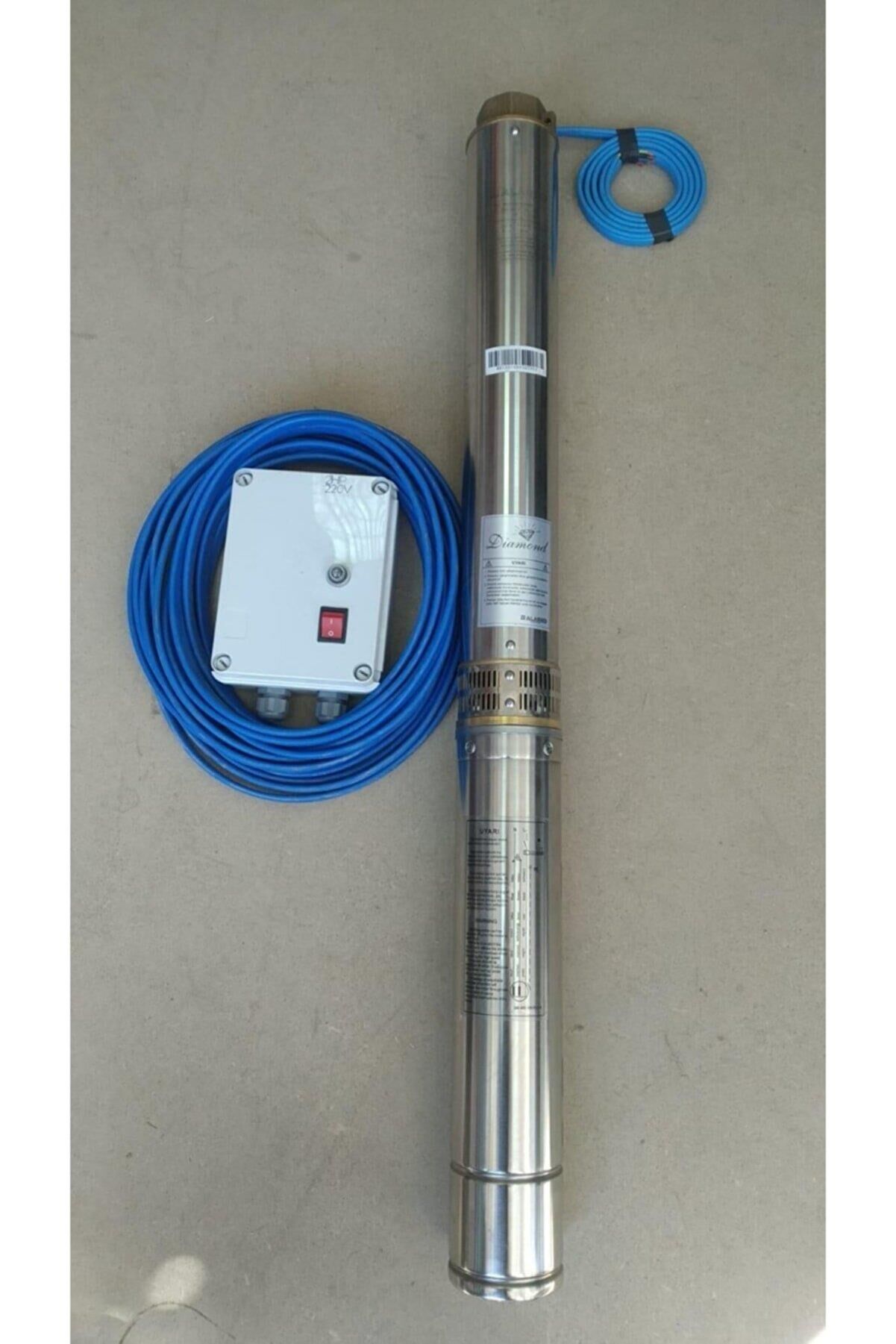 4SD4/8 0,75HP ALARKO MONOFAZE 30 MT KABLOLU VE PANOLU TAKIM DALGIÇ POMPA