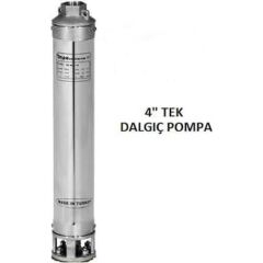 İMPO SK412/18 5,5HP TEK DALGIÇ POMPA KADEMESİ KROM Hmax: 107 MT