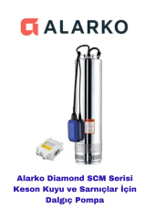 Scm4 1 Hp 11/4'' 220v Paslanmaz Gövdeli Yüksek İrtifalı Keson Kuyu Dalgıç Pompa