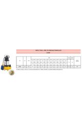 V250f - Pis Su Drenaj Pompası - 0.5 Hp - 220 V