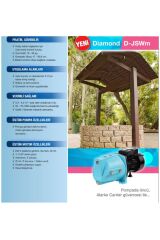 ***TAKIM***Alarko Jet D-JSWM-10H 1hp 220V 50LT Tanklı Paket Jet Hidrofor Alarko