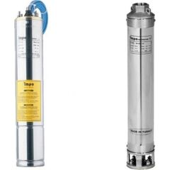 Impo Sk 404/10 Krom Başlıklı 1hp Monofaze Derin Kuyu Dalgıç Pompa Motorlu