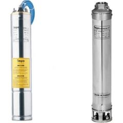 Impo Sk 404/10 Krom Başlıklı 1hp Monofaze Derin Kuyu Dalgıç Pompa Motorlu