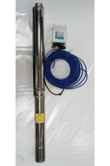 Impo Sk 404/14 Krom Başlıklı Derin Kuyu  1,5 Hp Monofaze Motorlu 30 mt Kablolu Panolu Dalgıç Pompa