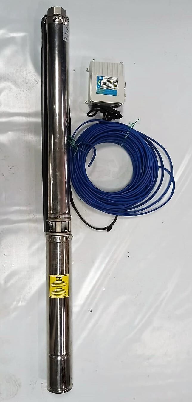 Impo Sk 404/18 Krom Başlıklı Derin Kuyu  2 Hp Monofaze Motorlu 50 mt Kablolu Panolu Dalgıç Pompa