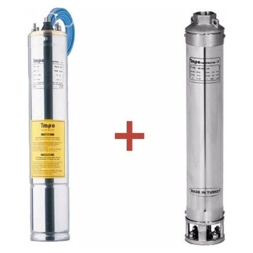 Impo Sk 404/07 Krom Başlıklı Derin Kuyu Dalgıç Pompa 075 Hp Motorlu  44 Mss 6 M³/h