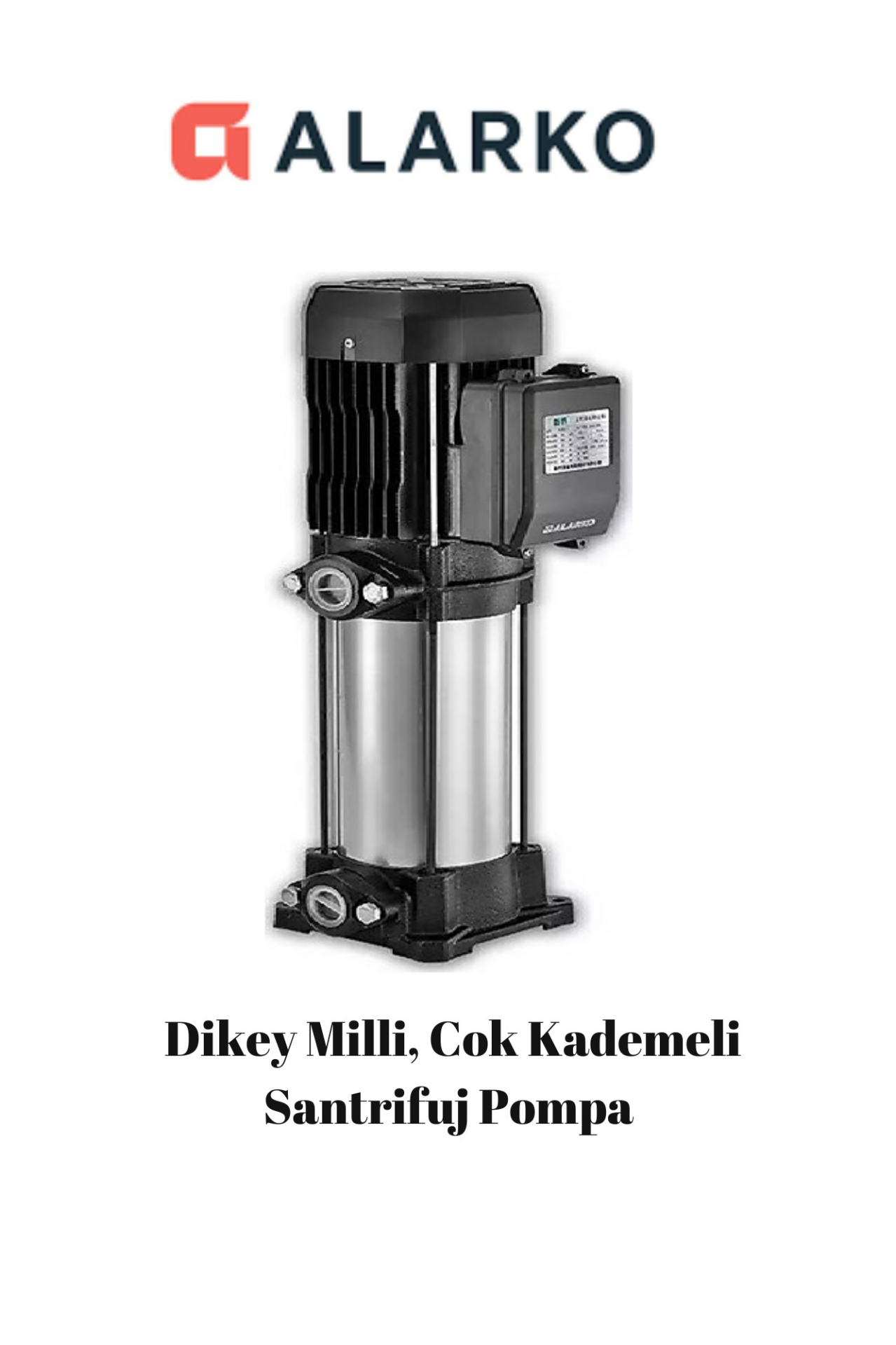 Pld2-7 Dik Kademeli Santrifuj Pompa (monafaze)(1,5hp)