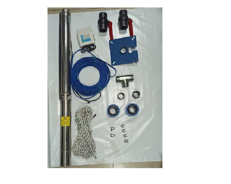 Impo Sk 415/08 3HP Technoplast Başlıklı  40 MT Yassı Kablolu ve Panolu 80 mt Halatlı Çift Vanalı Akıtma Başlıklı Monofaze Takım Dalgıç Pompa